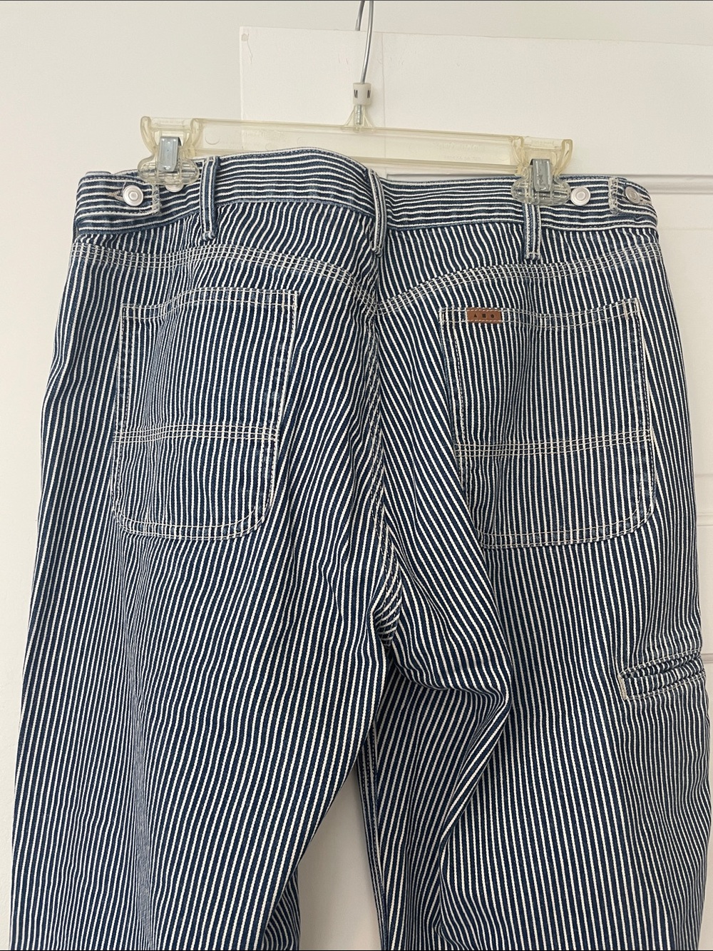 AYR Houseplant Pant in Hickory Stripe - Picture 4 of 9